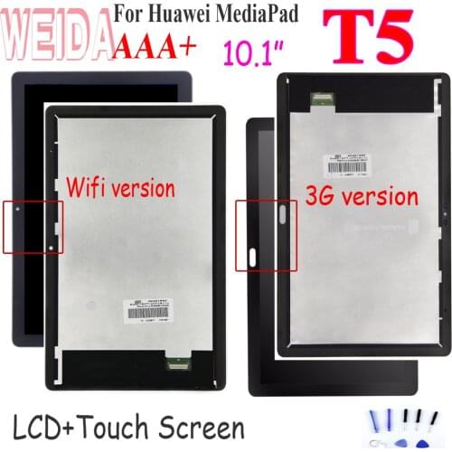 10.1" For Huawei MediaPad T5 3G LCD AGS2-W09HN T5 WIFI LCD Display + Touch Screen Assembly L09 AGS2-W09 AGS2-L03 AGS2-W19 Screen