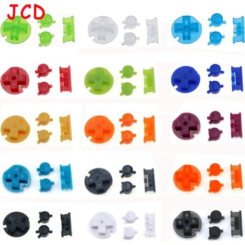 15 Color Colorful buttons set replacement for Gameboy for GBC Game Console ON OFF Button AB Buttons D Pads replacement