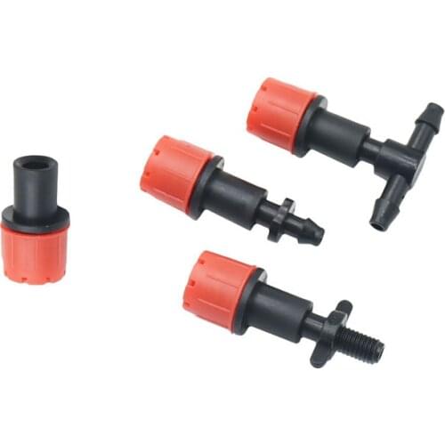 300pcs water Dripper Nozzles adjustable Drip Irrigation Watering Sprinkler With 6mm hole 1/4'' Barb tee Emitter