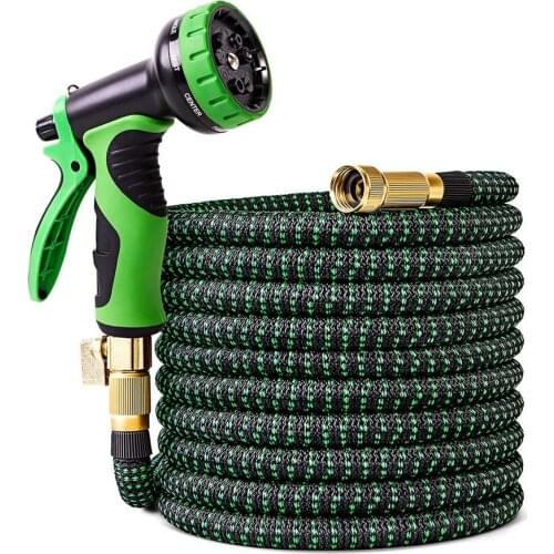 Large Garden Hose Pipe Expandable Flexible Used For High-Pressure Car Wash Magic Hose, Metal Spray Gun, Outdoor Garden Watering