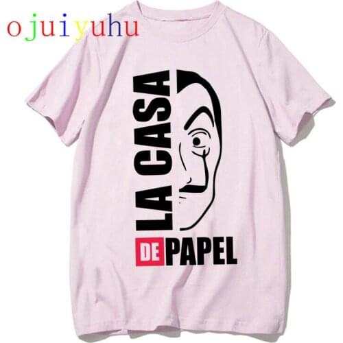 Money Heist Cool Tshirt Men La Casa De Papel Harajuku T-shirt House of Paper Graphic Tshirt Bella Ciao Hip Hop Top Tees Male