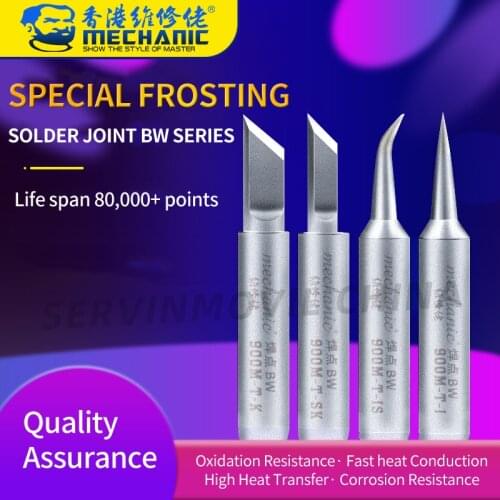 MECHANIC BW series 900M-T Lead-free Electric Soldering Iron Tip soldering tip BGA solder repair station tool kit