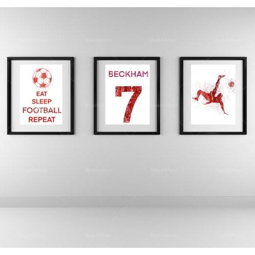 Three-piece suit. Football decoration. Football footprints. Sports decoration for boys. Football print suit. Football wall art