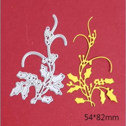 Metal Steel Cutting Dies Christmas Vine Craft Punch Die Stencils for Scrapbooking Album Paper Card Making Die Template