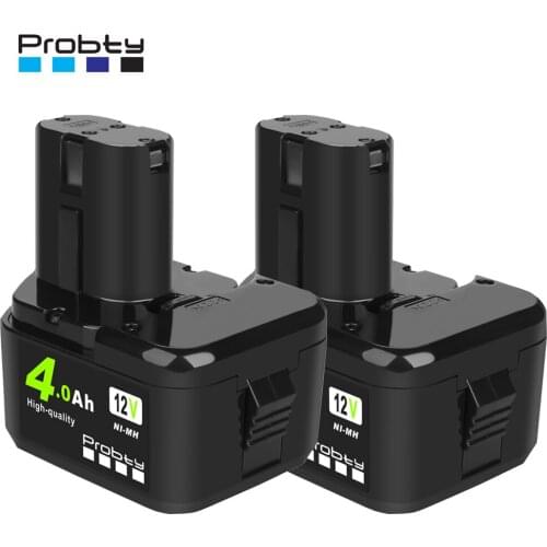 12V 4.0Ah Ni-Mh Battery for Hitachi EB1214S 12V EB1220BL EB1212S WR12DMR CD4D DH15DV C5D , DS 12DVF3