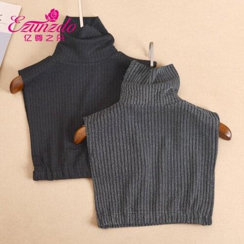 New Style Fake Turtleneck Collar Women Stand Shirt False Collar Woman Detachable Collar Shirt Female Neckwear Nep Kraagie