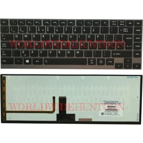 Reboto Original Brand New Laptop Keyboard for Toshiba Z830 Z835 Z930 Z935 UK Layout keyboard With backlit 100% Fully Tested