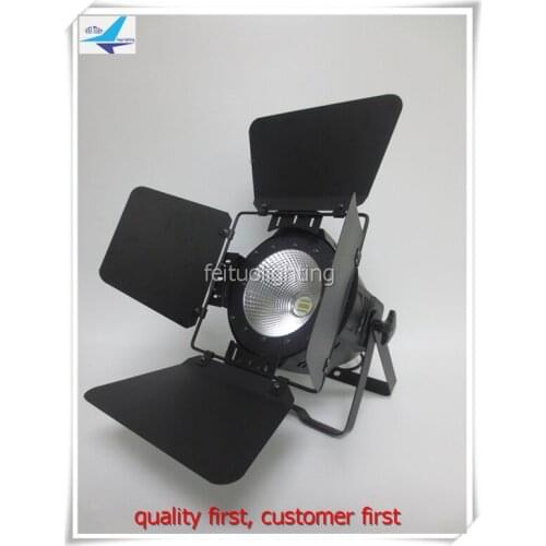 6pcs/lot Lumiere disco party 200W COB LED Par light barn door Warm cool white/ 4 in 1 /6 in 1 LED PAR64 DMX PAR Stage Lighting