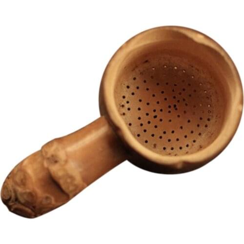 Scoop Bamboo Loose Tea Leaf Strainer Herbal Spice Infuser Diffuser Cup Spoon 5 Size