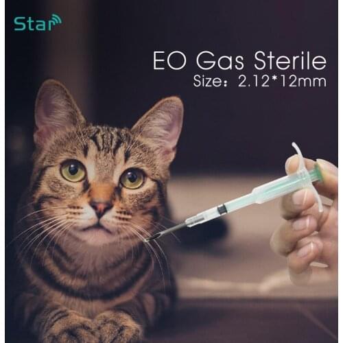 40pc) 2.12*12mm fdx-b rfid dog microchip animal syringe ID implant 134.2KHz for animal tracking/identification Pet syringe chip