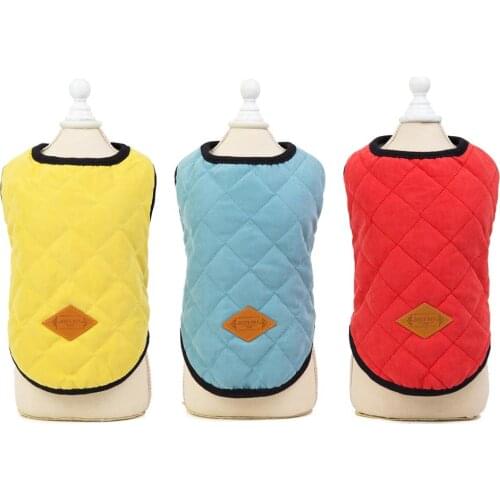 Pet Dog Warm Vest Jacket Clothes Cat Puppy Hoodie Winter Warm Apparel for Dogs Cats Small Medium