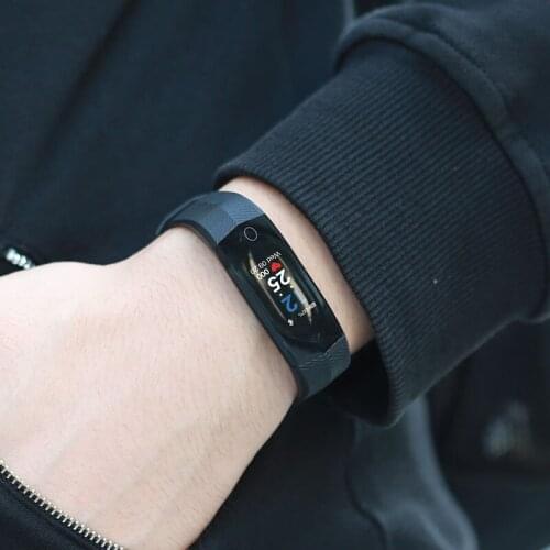 Color Screen 24 - hour Continuous Heart Rate Monitoring Waterproof Bluetooth Health Exercise Meter Step Sleep Smart Watch