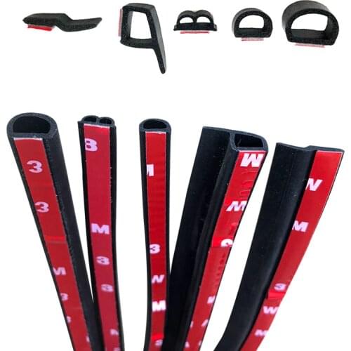Auto Car Door Seal Edge Waterproof Rubber Seal Strip уплотнитель дверей автомобиля (More than 1meters merged into one length)