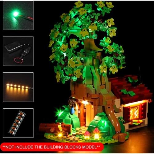 Vonado LED Lighting Set for 21326 Ideas Series Winnie The Pooh Tree House Light Kit, Not Included the Building Block