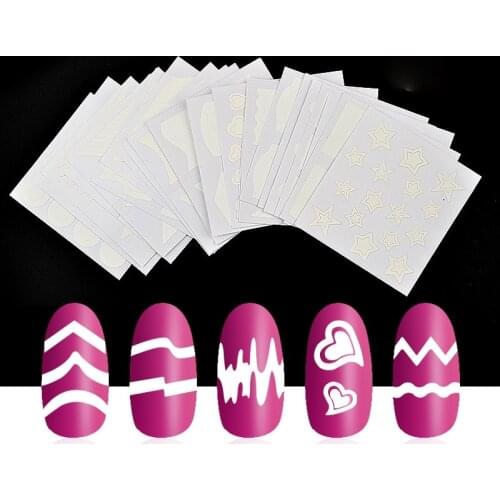 High Quality New Nail Art Nail Stickers Smile Stickers 24 Mixed DIY Nail Art Jewelry Decoration Accessories