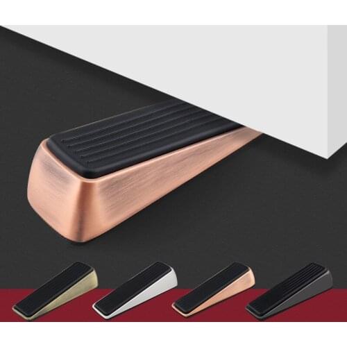 1pc Rubber Door Stopper Wedge Shaped Non-Slip Door Buffers For Office Hotel Room Baby Security Floor Protector Home Accessories