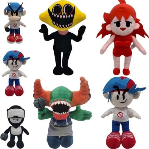 25CMFriday Night Funkin Plush Toy Boyfriend Whitty Spooky Month Skid and Pump Monster Lemon Demon Captain Pico Soft Stuffed Doll