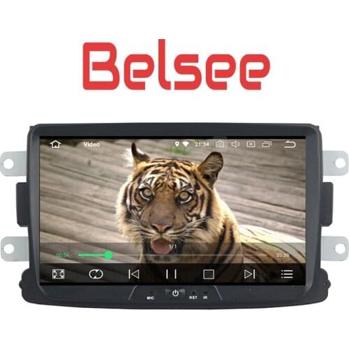 Belsee IPS Screen 8 Core Android 8.0 Car Stereo Radio GPS DVD Player for Renault Dacia Sandero Duster Captur Lada Xray 2 Logan 2