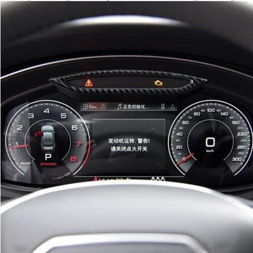 Stainless Steel Dashboard Frame Decoration Cover Trim For Audi A6 C8 2019 2020 Car Styling Interior Accessories