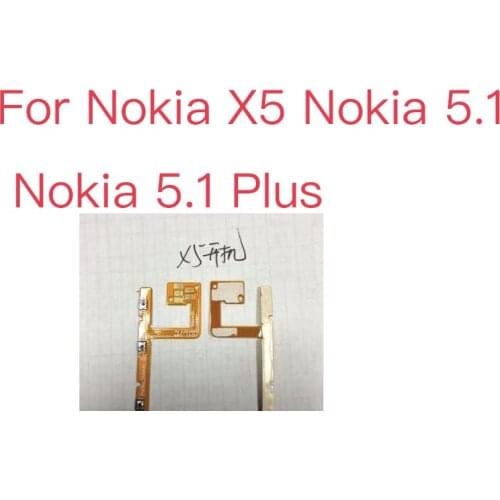 For Nokia X5 Nokia 5.1 Nokia 5.1 Plus Power Volume Button Flex Cable Side Key Switch ON OFF Control Button