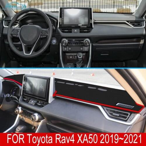 For Toyota Rav4 XA50 2019 2020 2021 Anti-Slip Dashboard Mat Cover Pad Sunshade Dashmat Carpet Car Accessories Rug