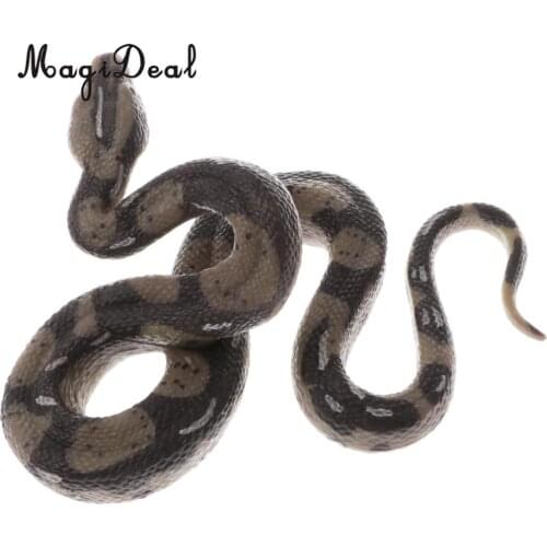 Lifelike Wildlife Jungle Forest Animals Pythons Snake Action Figure Toys Kids Children Toy Gag Gift Theme Party Decoration