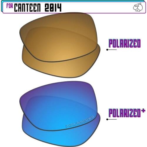 EZReplace Polarized Replacement Lenses for - Oakley Canteen 2014 Sunglasses - BlueP Plus-GunmetalP