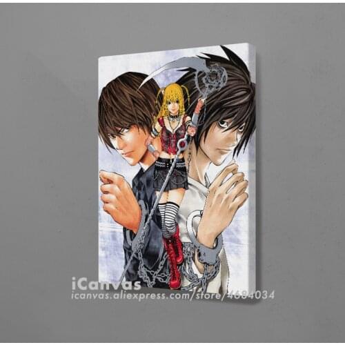 Misa L Light Yagami Kira Death Note Anime Decoration Prints Canvas Home Decor Dorm Living Room Bedroom Poster Painting Wall Art