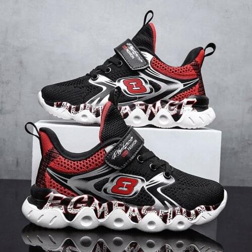 Boys Sports Shoes Mesh Shoes Mens Boys Running Shoes Breathable Anti-collision Wear-resistant Casual Shoes Support Dropshipping