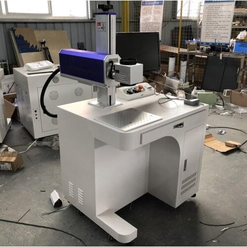 Robotec 20w 30w Fiber Laser Marking Machine Raycus 200*200 Mini Desktop Laser Metal Laser Engravering Machine Rotary Hot Sale