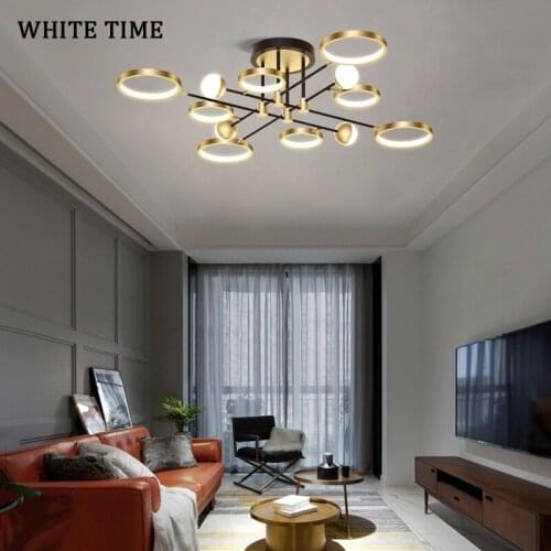 Nordic Design Led Chandelier For Living room Dining room Bedroom Modern Indoor Ceiling Chandelier Metal&Acrylic Lamp Fixtures