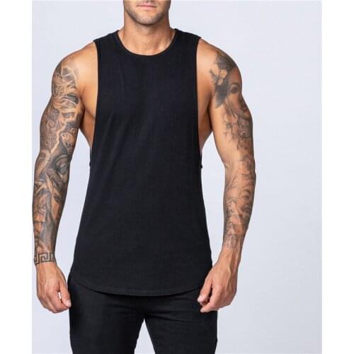 Brand Summer Gyms Clothing Cotton Fitness Tank Tops Men jogging Bodybuilding sleeveless Shirt Breathable O-Neck Muscle Vest