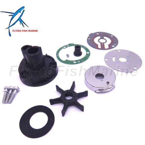 Outboard Engine 689-W0078-A6 689-W0078-06 Water Pump Repair Kit with Housing for Y 25HP 30HP Boat Motor, 18-3427 Sierra Mar