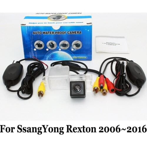 Backup Camera For SsangYong Rexton Y200 Y250 Y290 2001~2017 / RCA AUX Wire Or Wireless / HD CCD Night Vision Rear View Camera