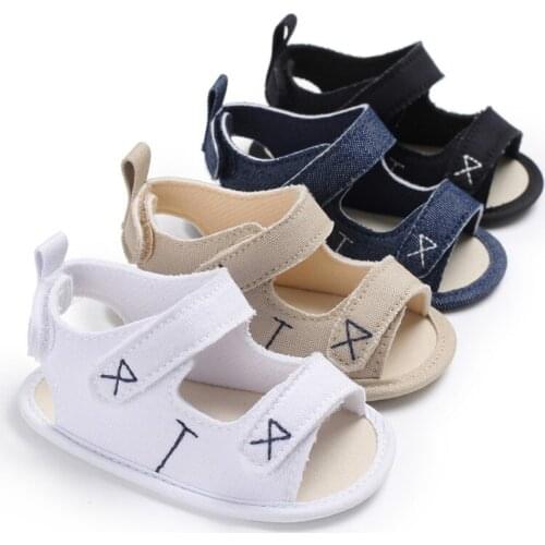 Boys Sandals Newborn Baby Shoes Cotton Soft Baby Boy Sandals Newborn Beach Sandals for Baby Fashion Cotton