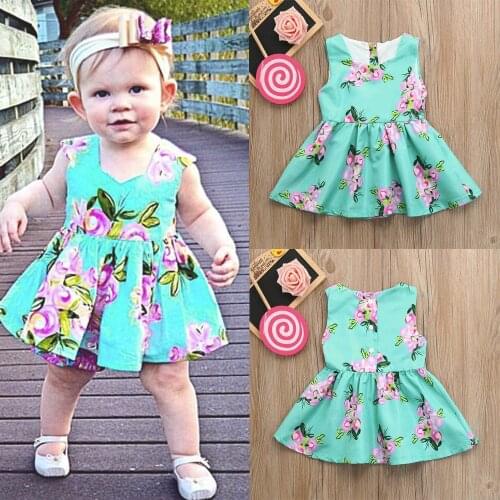 Newborn Floral Print Sundress Baby Girls Clothes Toddler Kids Dresses Princess Summer Dress Casual Outfits Платье Для Девочки