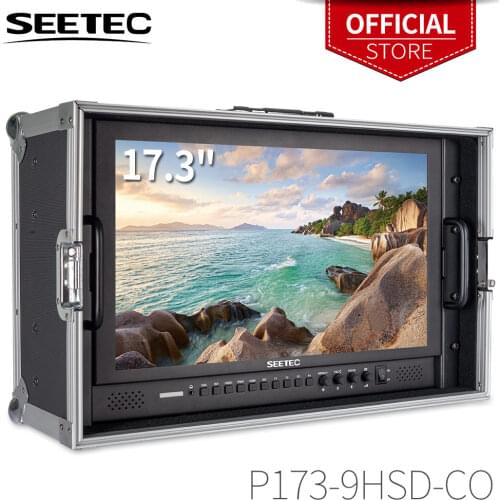 Seetec P173-9HSD-CO 17.3 Inch IPS 3G-SDI HDMI Broadcast Monitor with AV YPbPr Carry-on LCD Director Monitor with Suitcase