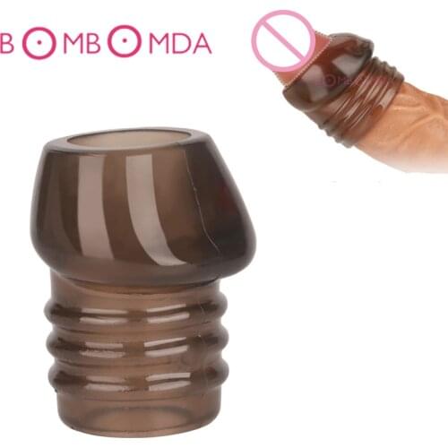 Silicone Foreskin Correction Ring Foreskin Sleeve Glans Penis Rings Cockring Ejaculation Time Delay Adult Sex Toys for Men Male