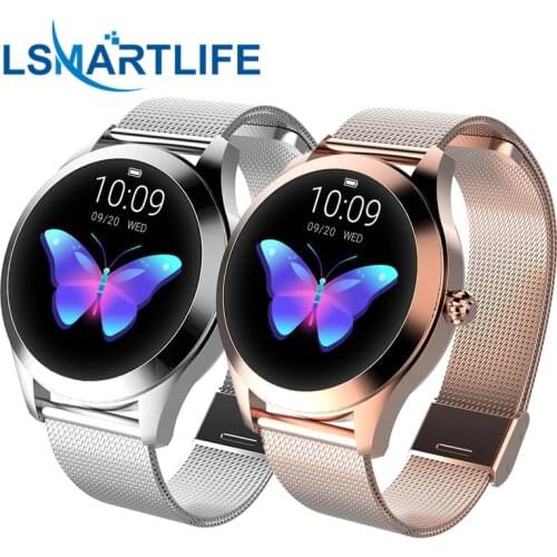 IP68 Waterproof Smart Watch Women Lovely Bracelet Heart Rate Monitor Sleep Smartwatch Connect IOS Android KW10 Band