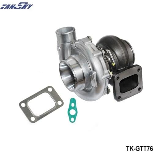 T76 Turbocharger compressor A/R .80 turbine housing A/R.81 Oil 1000hp T4 V-Band Clamp water cooling TK-GTT76