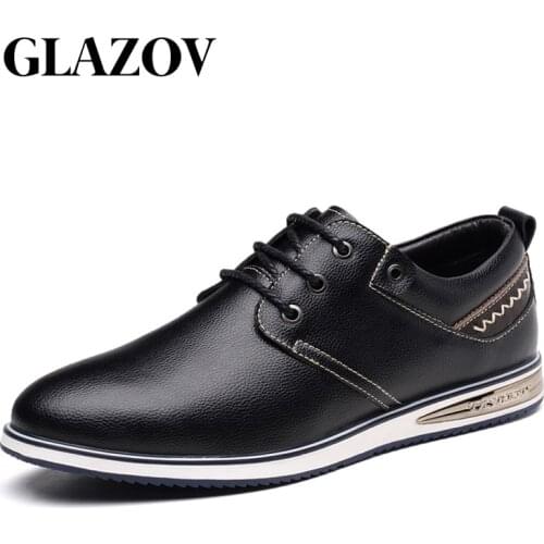 Genuine Leather Men Casual Shoes 2020 Spring Autumn Breathable Mens Loafers Fashion Lace-up Soft Driving Shoes Zapatillas Hombre