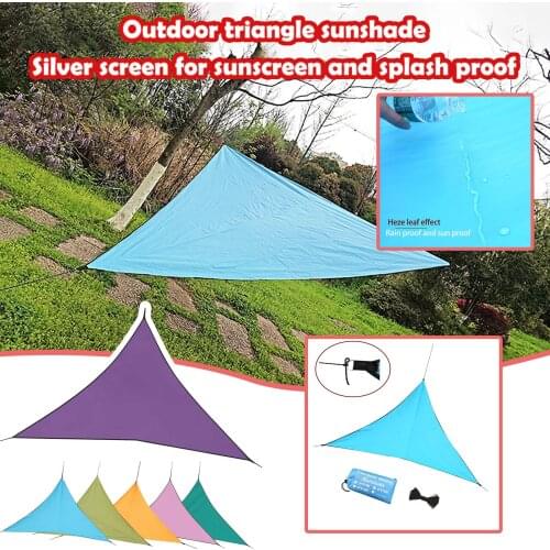 Outdoor Rainproof Canvas Sun Shade Net Waterproof Sun Shelter Garden Patio Sail Awning Camping Tarpaulin Cloth #G3