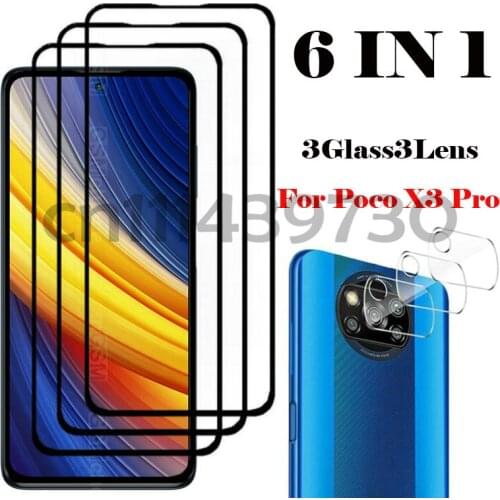Tempered Glass For Xiaomi Poco X3 Pro Screen Protector Glass For Xiaomi Poco X3 Pro Camera For Xiaomi Poco X3 Pro Glass