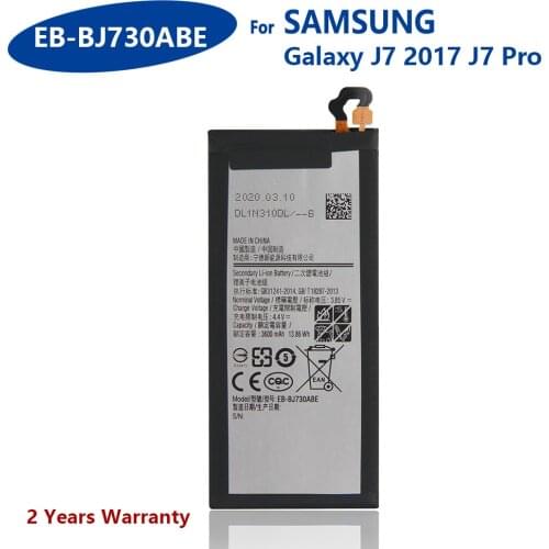 100% Genuine EB-BJ730ABE For Samsung GALAXY J7 Pro J7 2017 SM-J730F SM-J730FM J730F J730G J730DS J730FM J730GM J730K 3600mAh New