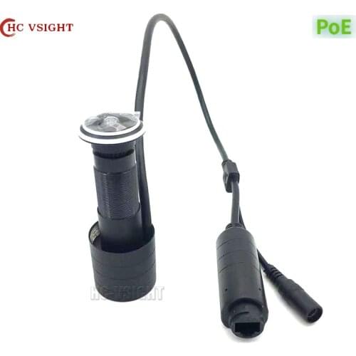 1080P HD Door Eye Hole H.265 P2P 2.1mm FishEye Lens Wide Angle CCTV Security Peephole Door Eye POE Door Peephole IP Camera