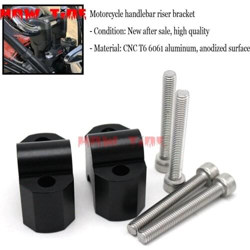 2018 New For KAWASAKI Z900RS Machining Handlebar Risers Bar Clamp Extend Adapter With Bolts Z900RS