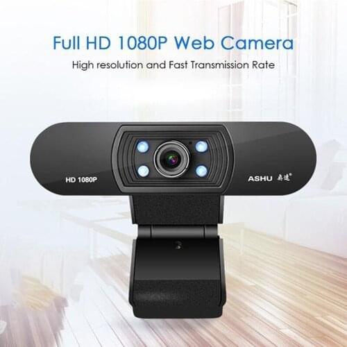 2021 New USB webcam 1080P HD USB camera, full HD video webcam with microphone, PC webcam for real-time video conferencing