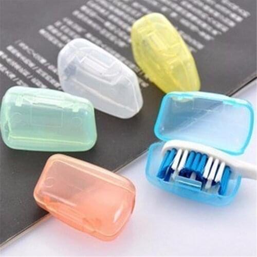 5Pcs Portable Travel Toothbrush Head Toothbrush Case Protective Caps Germproof Toothbrushes Protector Bathroom Accessories