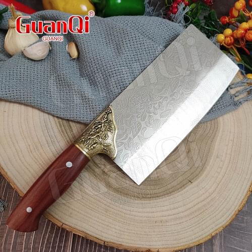 8 Inch Handmade Sharp Butcher Knife Stainless Steel Chefs Chopper Cooking Knives Household Kitchen Bone Cleaver Chop Bone Knife