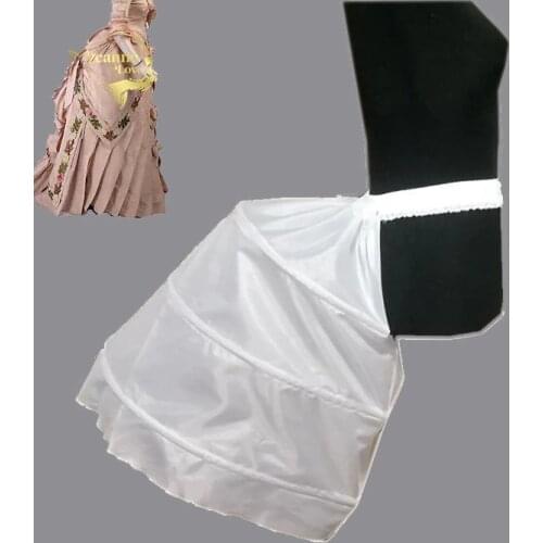 Baroque Hip Skirt Slip Womens Special Petticoat for Baroque Dress 3 Three Hoops Crinoline Underskirt Wedding Accessories Stock